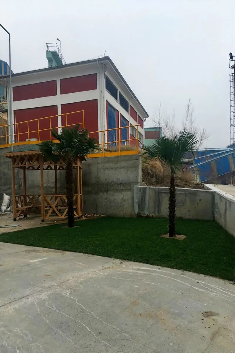 ETİBOR maden sahası hazır rulo çim uygulaması sonrası